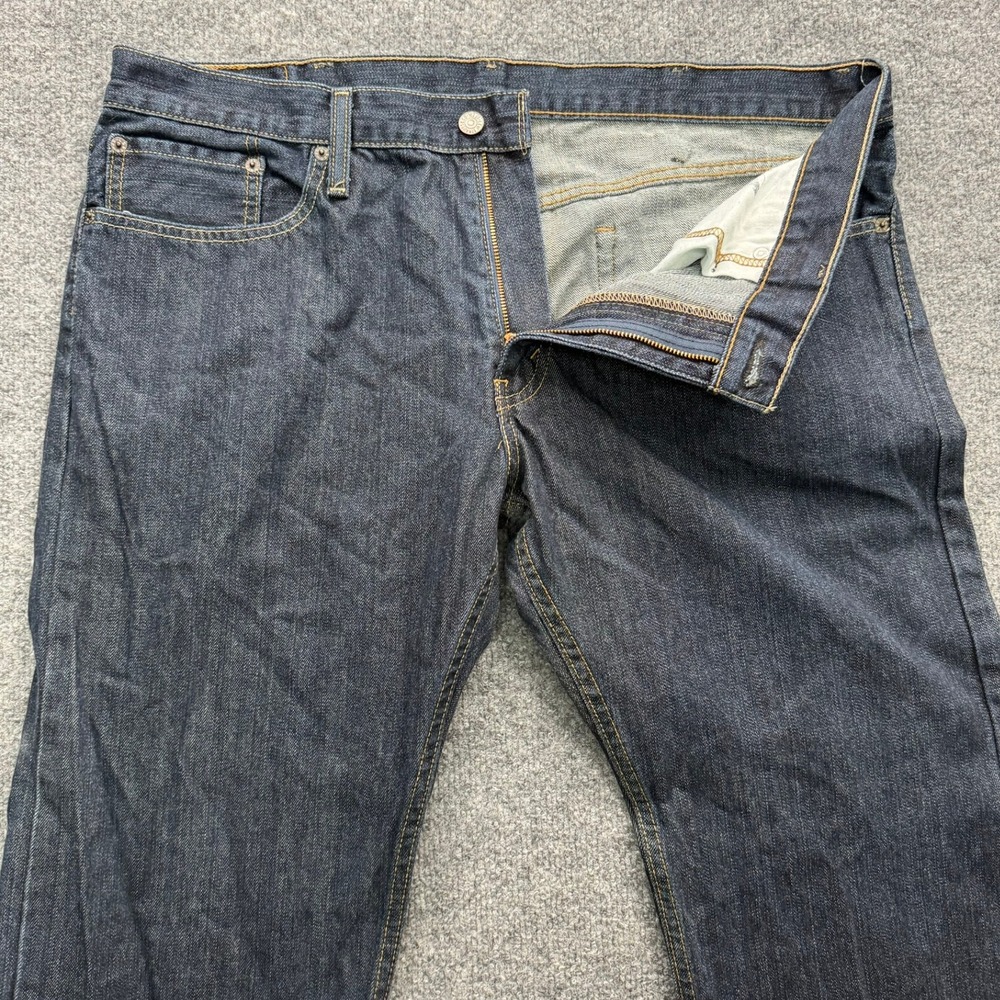 Levi Strauss 514 Jeans Men's Size 38x32 Dark Wash Slim‎ Straight Denim Casual